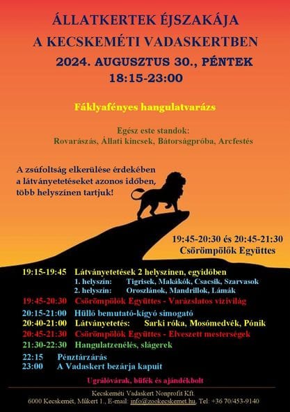 Rovarászás lesz 2024.08.30-án a Kecskeméti Vadaskertben!